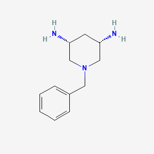 rel-(3R,5S)-1-Benzylpiperidine-3,5-diamine