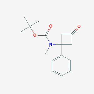 tert-Butyl methyl(3-oxo-1-phenylcyclobutyl)carbamate