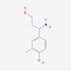 4-(1-Amino-3-hydroxypropyl)-2-methylphenol