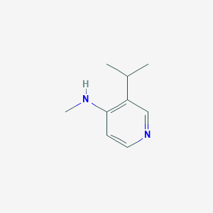 molecular formula C9H14N2 B12955981 3-Isopropyl-N-methylpyridin-4-amine 