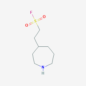 molecular formula C8H16FNO2S B12956019 2-(Azepan-4-yl)ethanesulfonyl fluoride 