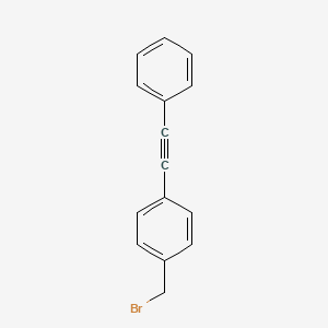 molecular formula C15H11Br B12956022 1-(Bromomethyl)-4-(phenylethynyl)benzene 