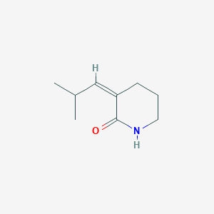 molecular formula C9H15NO B12956049 (Z)-3-(2-Methylpropylidene)piperidin-2-one 