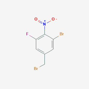 1-Bromo-5-(bromomethyl)-3-fluoro-2-nitrobenzene