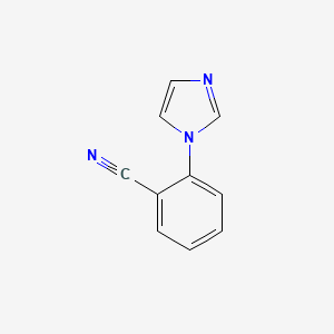 molecular formula C10H7N3 B1295606 2-(1H-咪唑-1-基)苯甲腈 CAS No. 25373-49-3