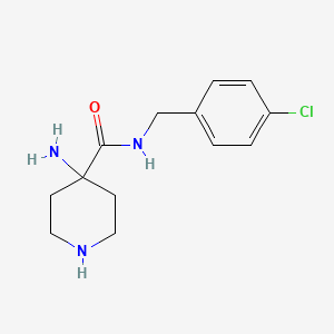 4-Amino-N-(4-chlorobenzyl)piperidine-4-carboxamide