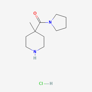 (4-Methylpiperidin-4-yl)(pyrrolidin-1-yl)methanone hydrochloride