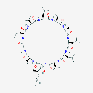 molecular formula C63H113N11O12 B12956114 Ciclosporin V (Cyclosporin Impurity E) 