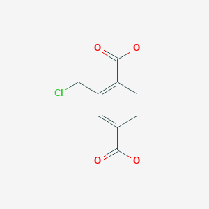 molecular formula C11H11ClO4 B12956116 Dimethyl 2-(chloromethyl)terephthalate 