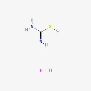 molecular formula C2H7IN2S B1295613 甲基氨基甲亚氨基硫代酸氢碘酸盐 CAS No. 4338-95-8
