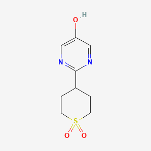 4-(5-Hydroxypyrimidin-2-yl)tetrahydro-2H-thiopyran 1,1-dioxide