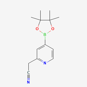 2-(4-(4,4,5,5-Tetramethyl-1,3,2-dioxaborolan-2-yl)pyridin-2-yl)acetonitrile