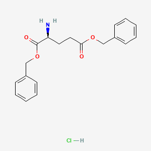 molecular formula C19H22ClNO4 B1295619 (S)-Dibenzyl 2-aminopentanedioate hydrochloride CAS No. 4561-10-8