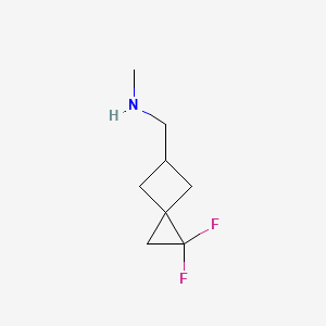 molecular formula C8H13F2N B12956196 1-(1,1-difluorospiro[2.3]hexan-5-yl)-N-methylmethanamine 