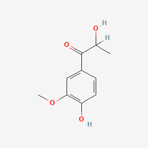 molecular formula C10H12O4 B1295622 2-Hydroxy-1-(4-hydroxy-3-methoxyphenyl)propan-1-one CAS No. 2034-61-9