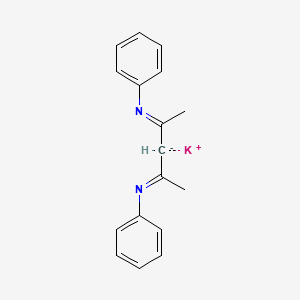 molecular formula C17H17KN2 B12956227 Potassium N,N'-diphenyl-2,4-pentanediiminate 