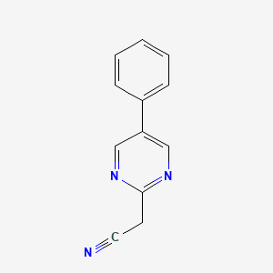 2-(5-Phenylpyrimidin-2-yl)acetonitrile