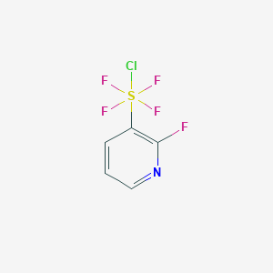 3-(Chlorotetrafluoro-l6-sulfanyl)-2-fluoropyridine