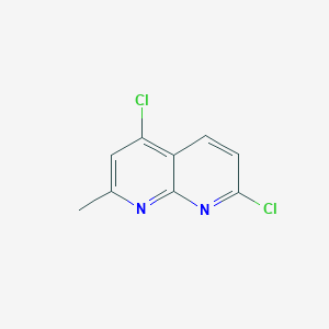 molecular formula C9H6Cl2N2 B12956241 4,7-Dichloro-2-methyl-1,8-naphthyridine 