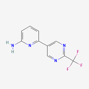 6-(2-(Trifluoromethyl)pyrimidin-5-yl)pyridin-2-amine