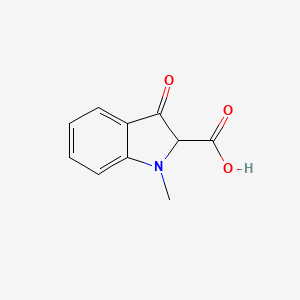 molecular formula C10H9NO3 B12956274 1-Methyl-3-oxoindoline-2-carboxylic acid 