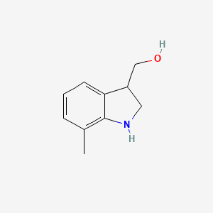 molecular formula C10H13NO B12956275 (7-Methylindolin-3-yl)methanol 