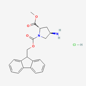 1-((9H-Fluoren-9-yl)methyl) 2-methyl (2S,4R)-4-aminopyrrolidine-1,2-dicarboxylate hydrochloride