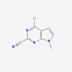 4-chloro-7-methyl-7H-pyrrolo[2,3-d]pyrimidine-2-carbonitrile