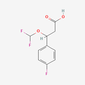 3-(Difluoromethoxy)-3-(4-fluorophenyl)propanoic acid