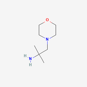 molecular formula C8H18N2O B1295634 2-甲基-1-吗啉基丙烷-2-胺 CAS No. 6105-75-5