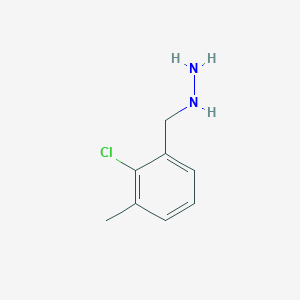 molecular formula C8H11ClN2 B12956368 (2-Chloro-3-methylbenzyl)hydrazine 