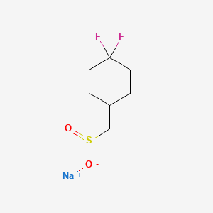 molecular formula C7H11F2NaO2S B12956393 Sodium (4,4-difluorocyclohexyl)methanesulfinate 