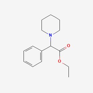 molecular formula C15H21NO2 B1295640 2-苯基-2-哌啶基乙酸乙酯 CAS No. 7550-06-3
