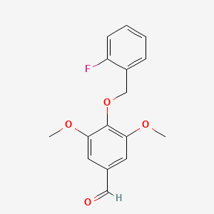 4-((2-Fluorobenzyl)oxy)-3,5-dimethoxybenzaldehyde