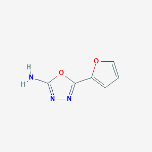 molecular formula C6H5N3O2 B1295642 5-(呋喃-2-基)-1,3,4-噁二唑-2-胺 CAS No. 7659-06-5