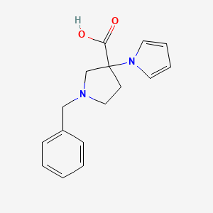 1-Benzyl-3-(1H-pyrrol-1-yl)pyrrolidine-3-carboxylic acid