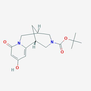 molecular formula C16H22N2O4 B12956476 (1R,5R)-tert-Butyl 10-hydroxy-8-oxo-4,5,6,8-tetrahydro-1H-1,5-methanopyrido[1,2-a][1,5]diazocine-3(2H)-carboxylate 