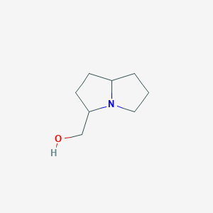 molecular formula C8H15NO B12956487 (Hexahydro-1H-pyrrolizin-3-yl)methanol 