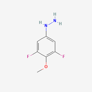 molecular formula C7H8F2N2O B12956503 3,5-Difluoro-4-methoxyphenylhydrazine 