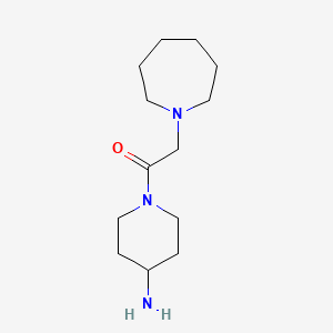 molecular formula C13H25N3O B12956510 1-(4-Aminopiperidin-1-yl)-2-(azepan-1-yl)ethan-1-one 