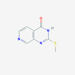 molecular formula C8H7N3OS B12956514 2-(Methylthio)pyrido[3,4-d]pyrimidin-4(3H)-one 