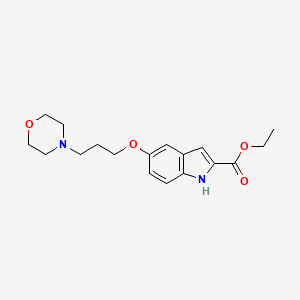 molecular formula C18H24N2O4 B12956531 Ethyl 5-(3-morpholinopropoxy)-1h-indole-2-carboxylate 