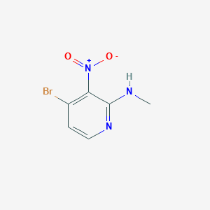 molecular formula C6H6BrN3O2 B12956546 4-bromo-N-methyl-3-nitropyridin-2-amine 