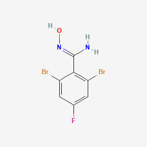 2,6-Dibromo-4-fluoro-N-hydroxybenzimidamide