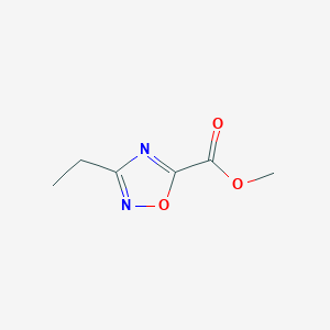 molecular formula C6H8N2O3 B12956589 Methyl 3-ethyl-1,2,4-oxadiazole-5-carboxylate 