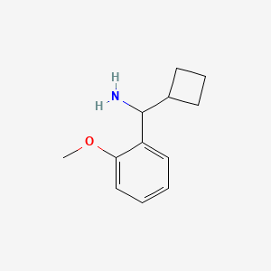 molecular formula C12H17NO B12956599 Cyclobutyl(2-methoxyphenyl)methanamine 