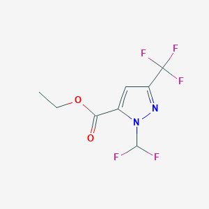 Ethyl 1-(difluoromethyl)-3-(trifluoromethyl)-1H-pyrazole-5-carboxylate