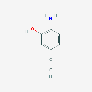 molecular formula C8H7NO B12956675 2-Amino-5-ethynylphenol 