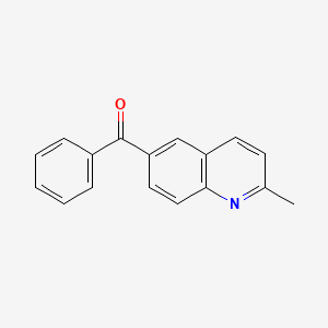 molecular formula C17H13NO B12956687 (2-Methylquinolin-6-yl)(phenyl)methanone 