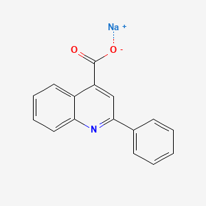 molecular formula C16H10NNaO2 B12956699 Cinchophen sodium CAS No. 5949-18-8